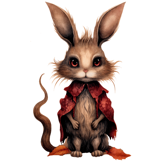 Bügelbild - Halloween Hase