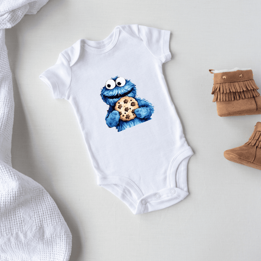 Bügelbild - Plott - Keksmonster - 11,8cm x 11,8cm