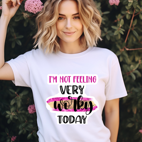 Bügelbild - Plott - Worky - 14cm x 13,5cm