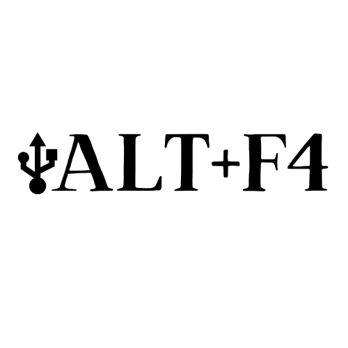 Bügelbild - Plott - ALT+F4 - 12cm x 3,5cm