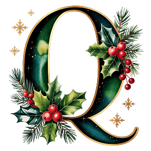 Personalisierter DTF Bügelbild Buchstabe für Weihnachtsservietten in 12cm – exklusiv und nur für kurze Zeit