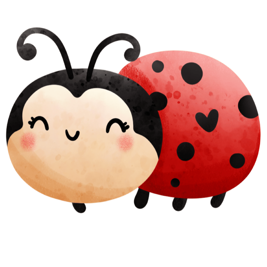 Bügelbild - Marienkäfer- ca. 12,1x8,9cm