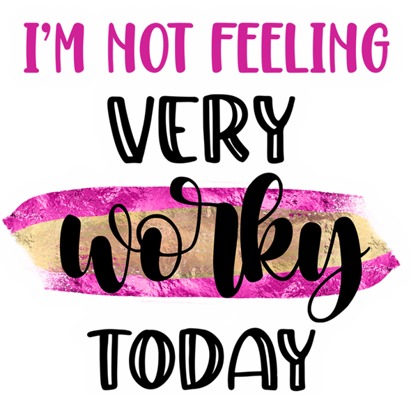 Bügelbild - Plott - Worky - 14cm x 13,5cm