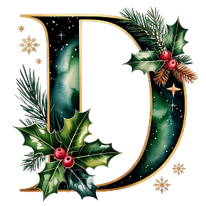 Personalisierter DTF Bügelbild Buchstabe für Weihnachtsservietten in 12cm – exklusiv und nur für kurze Zeit