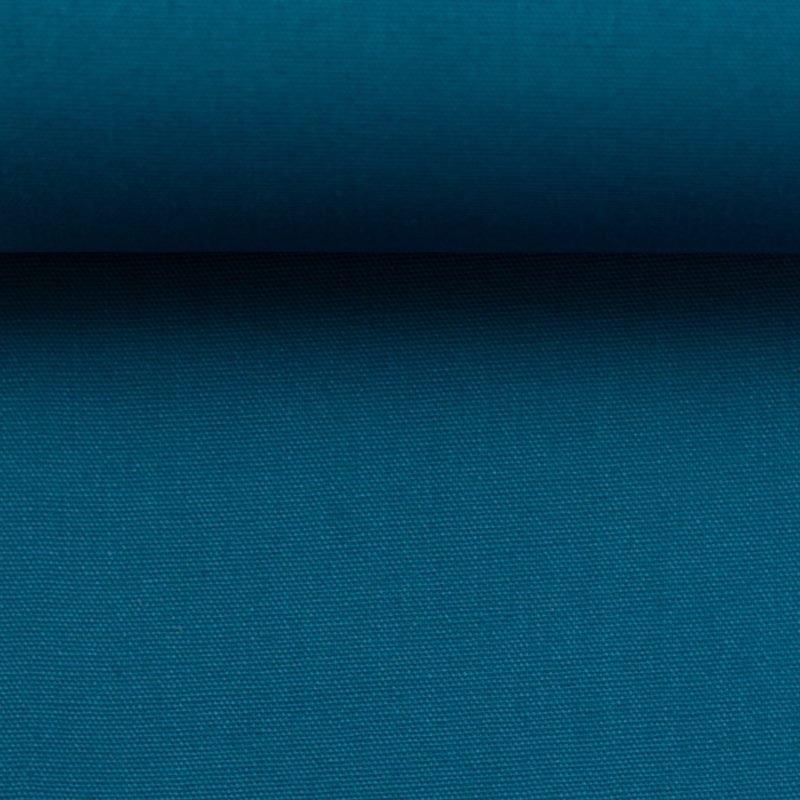 Kochfeste Baumwolle - Baumwoll Stoff - "Heide" - Uni - Türkis