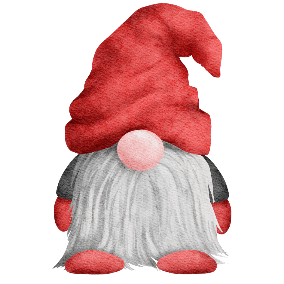 Bügelbild - Plott - Roter Wichtel - 9,3cm x 14,1cm