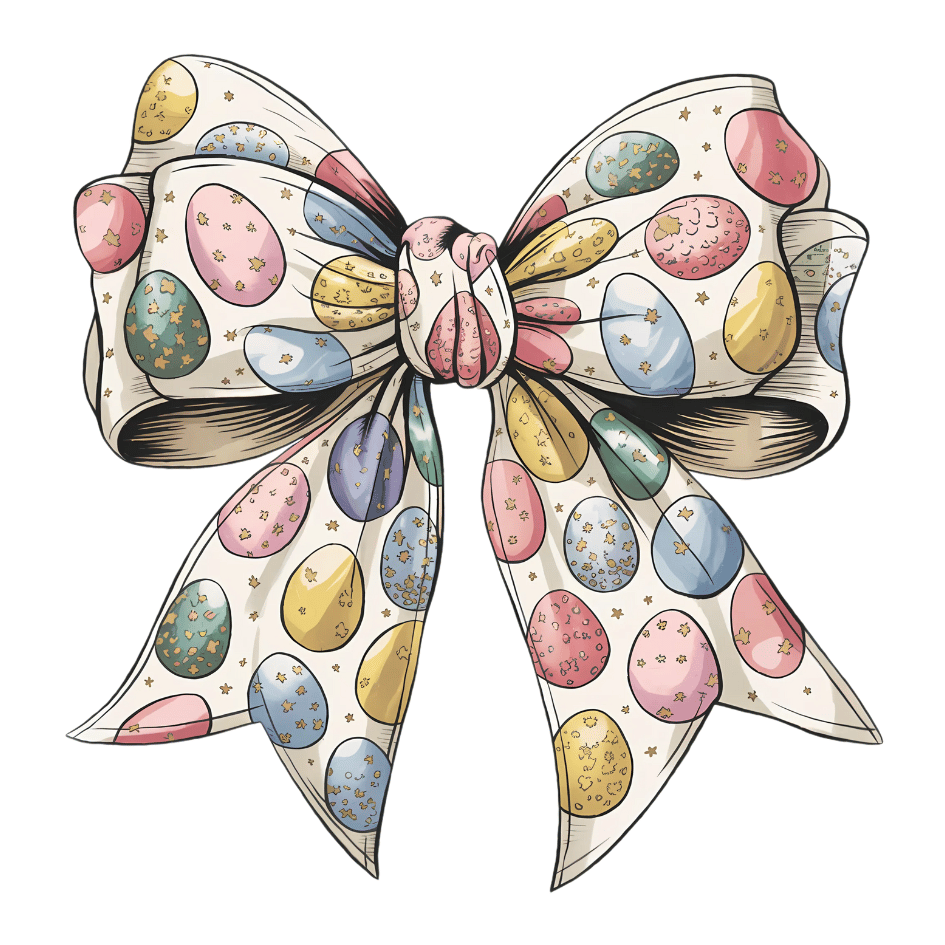 Bügelbild - Plott -  Eierschleife - 13cm x 13cm