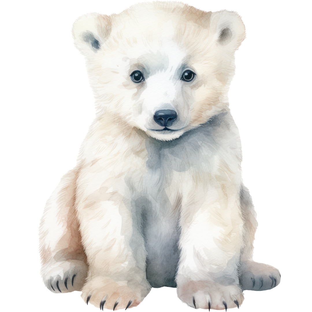Bügelbild - Plott - Eisbär - 7,8cm x 10cm