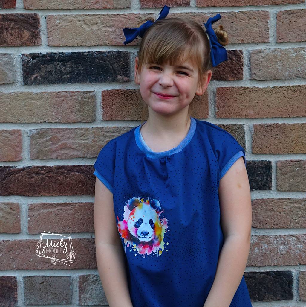 Bügelbild - Plott - Aquarell Panda 12cm x 12cm