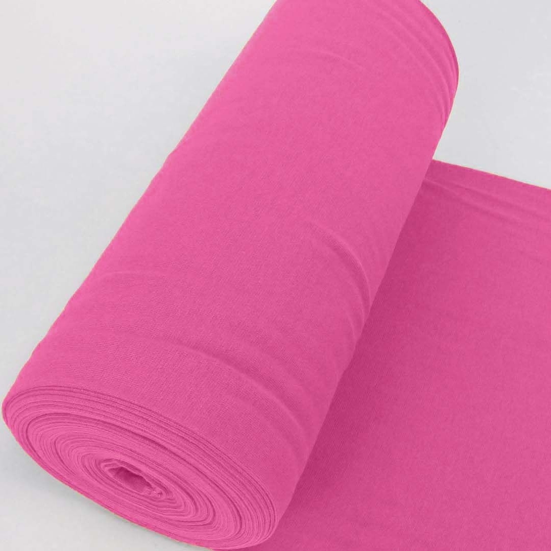 Bündchen Stoff Feinripp Uni - Fuchsia