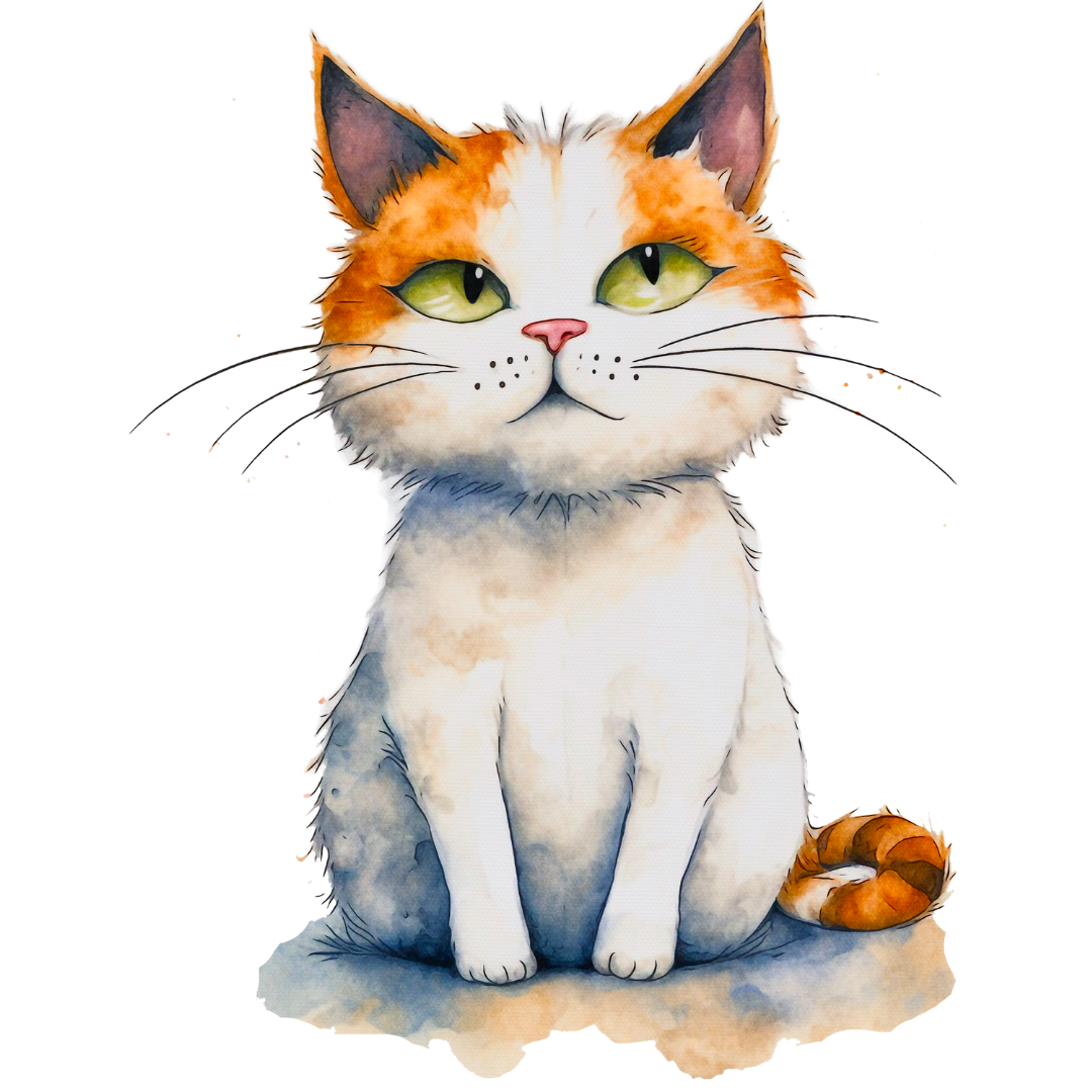 Bügelbild - Plott - Kater Pupi 7,5cm x 10cm