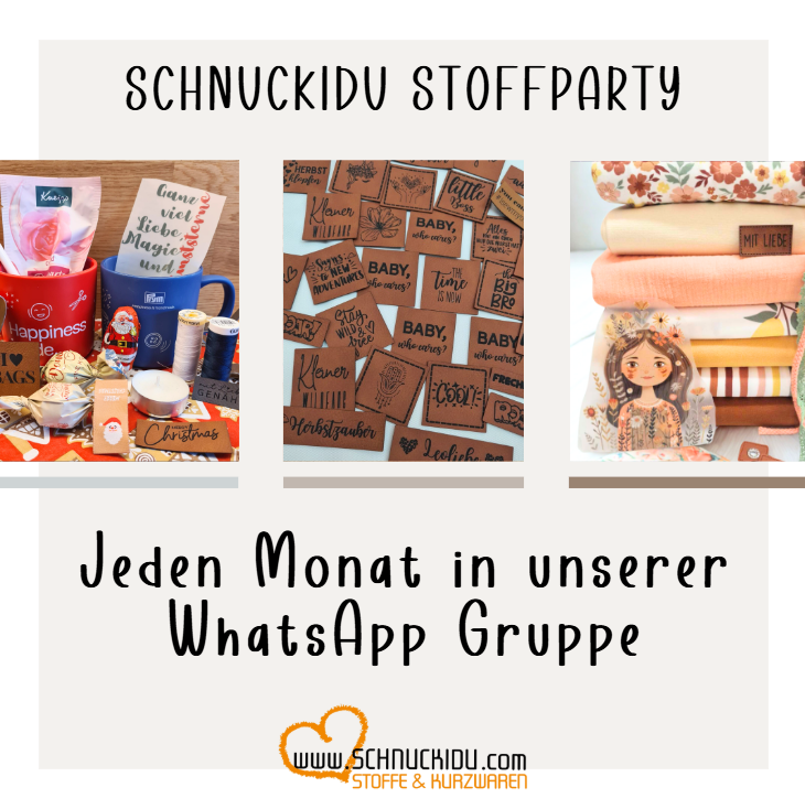 Stoffparty Verkauf April 2026