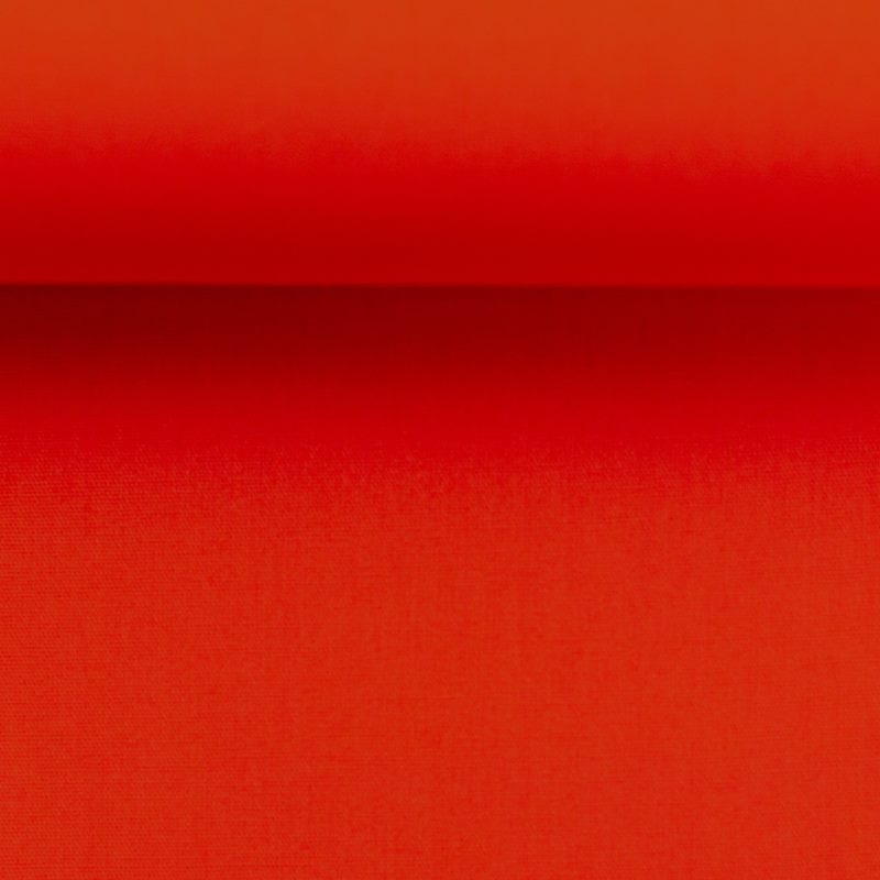 Kochfeste Baumwolle - Webware - Baumwoll Stoff - "Heide" - Uni - Orangerot