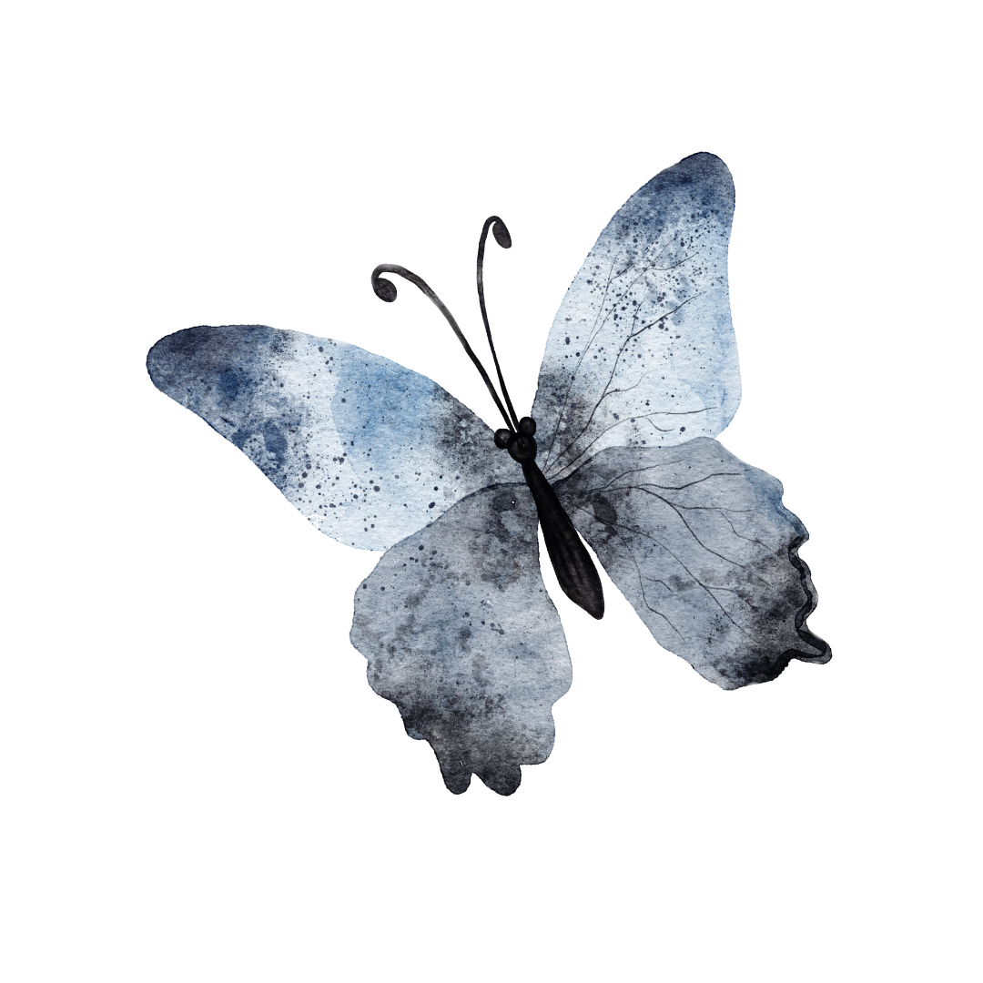 Bügelbild - Plott - Schmetterling - 8cm x 7,5cm