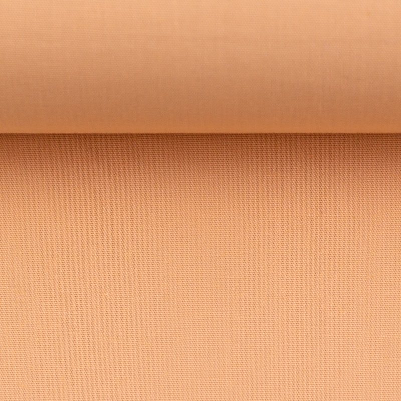 Kochfester Baumwollstoff Heide in Apricot – zarter lachsfarbener Stoff
