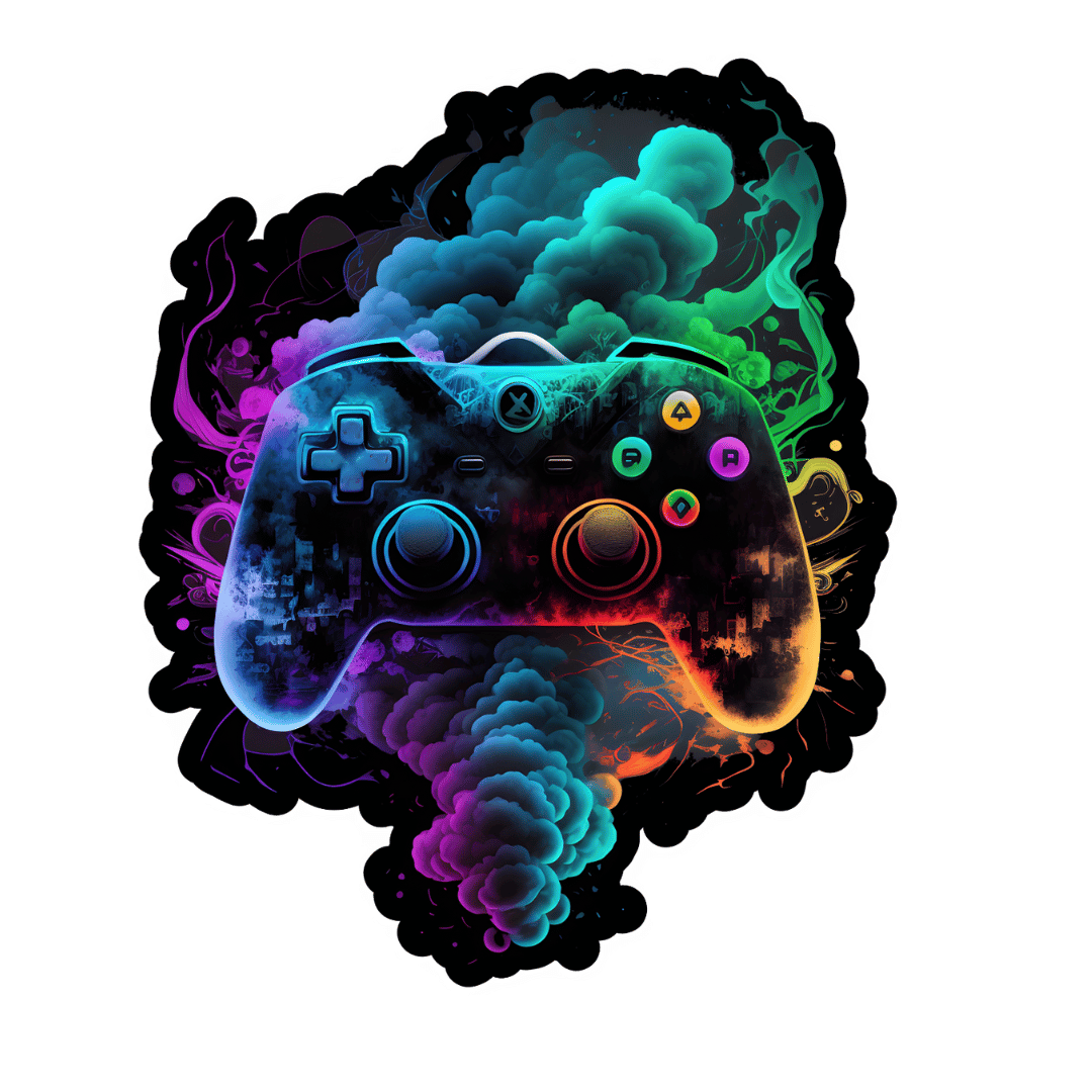 Bügelbild - Controller Wolke - ca. 13x16cm